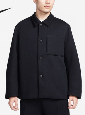 Nike/耐克正品TECH FLEECE男士衬衫式翻领宽松外套FB8168-010