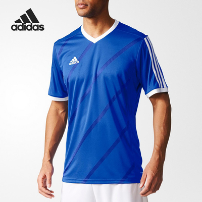 Adidas/阿迪达斯正品男组队足球跑步比赛训练短袖T恤上衣 F50270