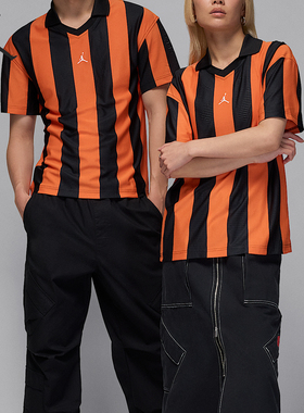 Nike/耐克正品JORDAN男士针织条纹运动宽松上衣HV0108-010