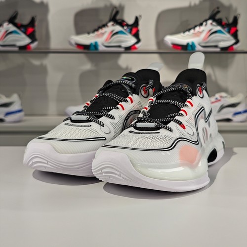 李宁正品驭帅Evolution男子系带复古经典运动透气篮球鞋ABAS161-1