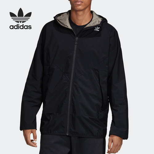 Adidas/阿迪达斯正品三叶草男子休闲时尚连帽运动外套 DV2000