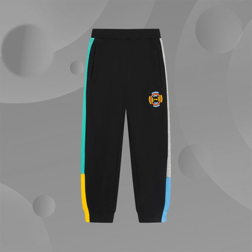 Lining/李宁正品男小童装运动裤卡通柔软舒适针织束脚卫裤YKLS291