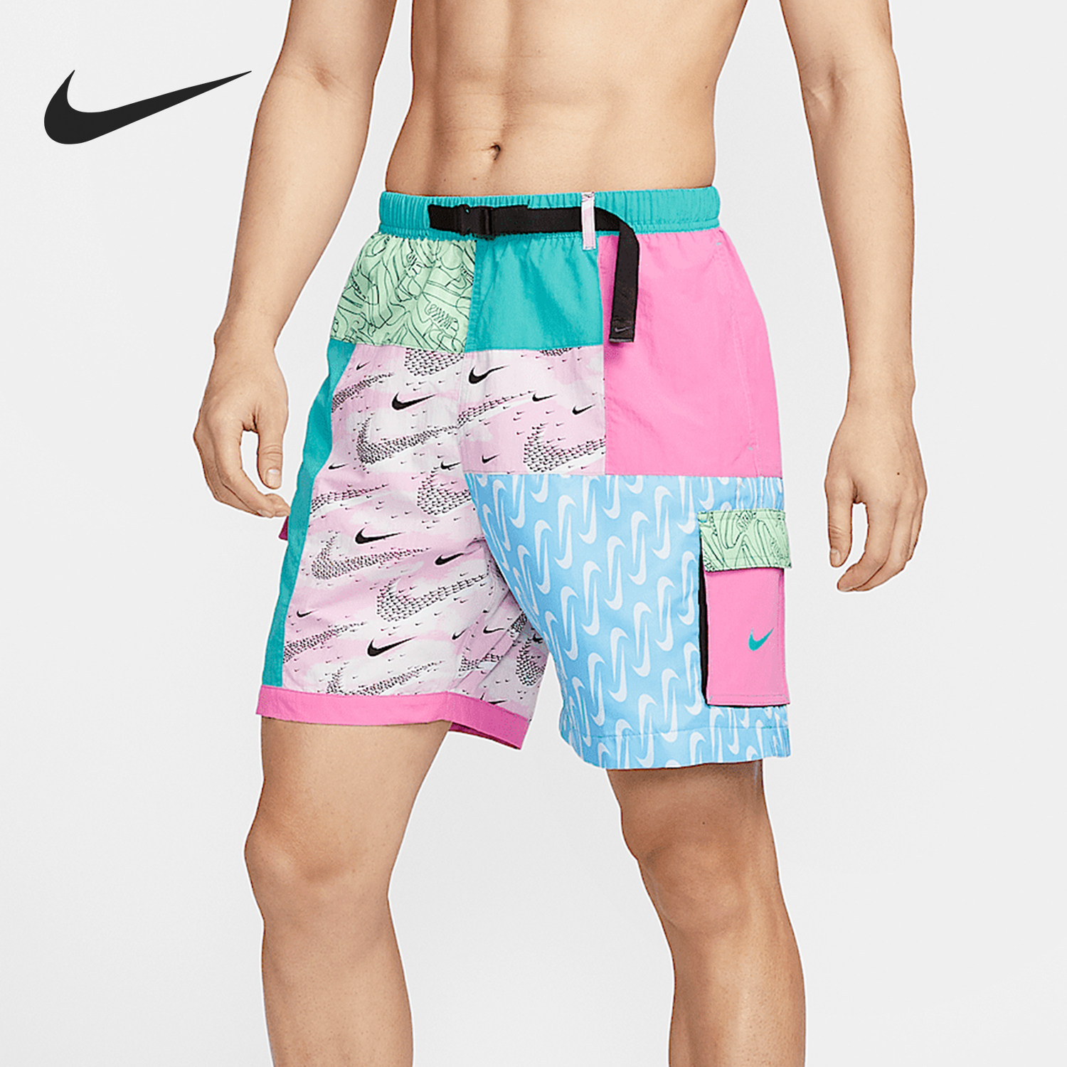 Nike/耐克正品Swim Voyage男士舒适旅行多色短裤FZ7373-343