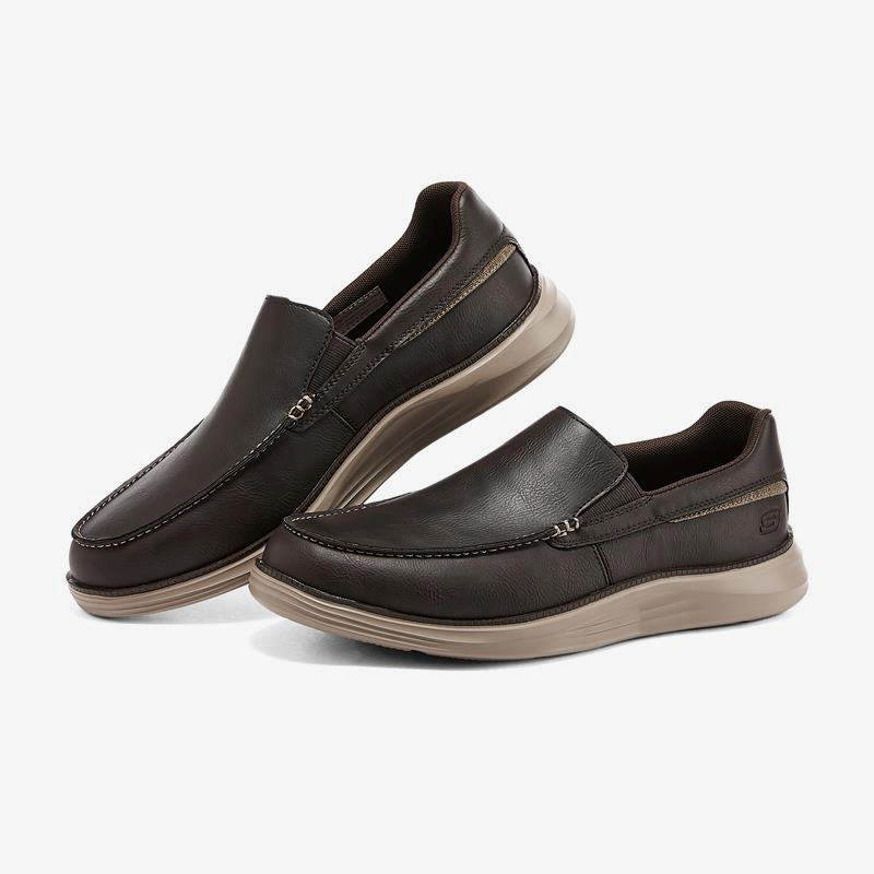 Skechers/斯凯奇正品秋季新款男子运动休闲耐磨轻便商务皮鞋