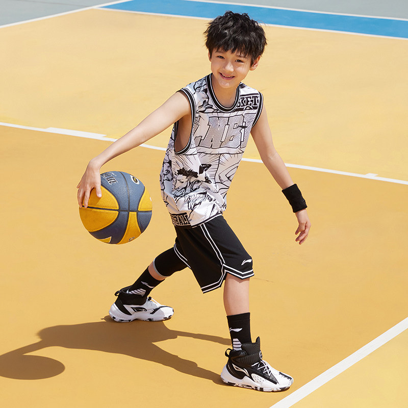 Lining/李宁正品夏季儿童运动篮球系列透气比赛运动套装YATT137,童装/婴儿装/亲子装,套装,淘宝优惠券,粉丝福利购,淘宝优惠卷