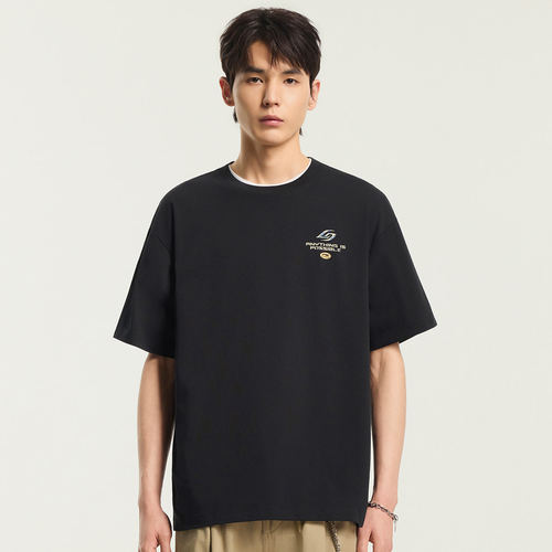 李宁正品2026夏款运动时尚男女吸湿宽松休闲短袖T恤ATSW257
