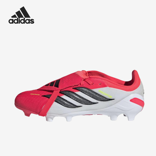 Adidas/阿迪达斯正品儿童红色低帮贴合支撑网面足球鞋JS0391