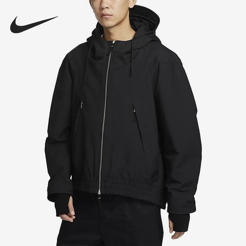 Nike/耐克正品春秋男士拉链开合长袖连帽抽绳夹克DV7465-010