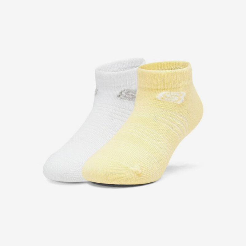 Skechers/斯凯奇正品2024新款儿童条纹柔软简约袜子两双装