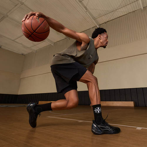 李宁正品利刃6v2男子稳定缓震低帮耐穿运动篮球专业比赛鞋ABAV087