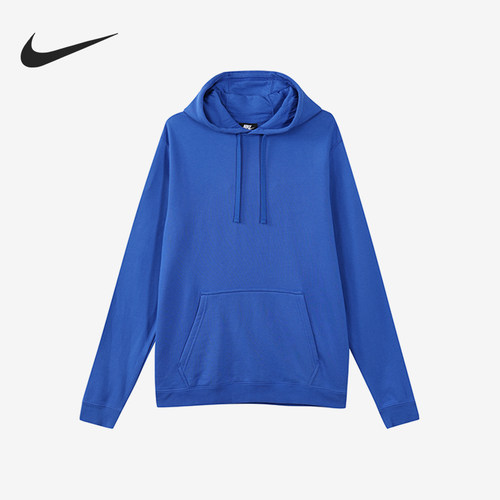 Nike/耐克正品套头连帽卫衣新款男蓝色连帽卫衣BV6166-474