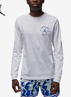 Nike/耐克正品Air Jordan男子运动休闲简约长袖T恤DV1473-100