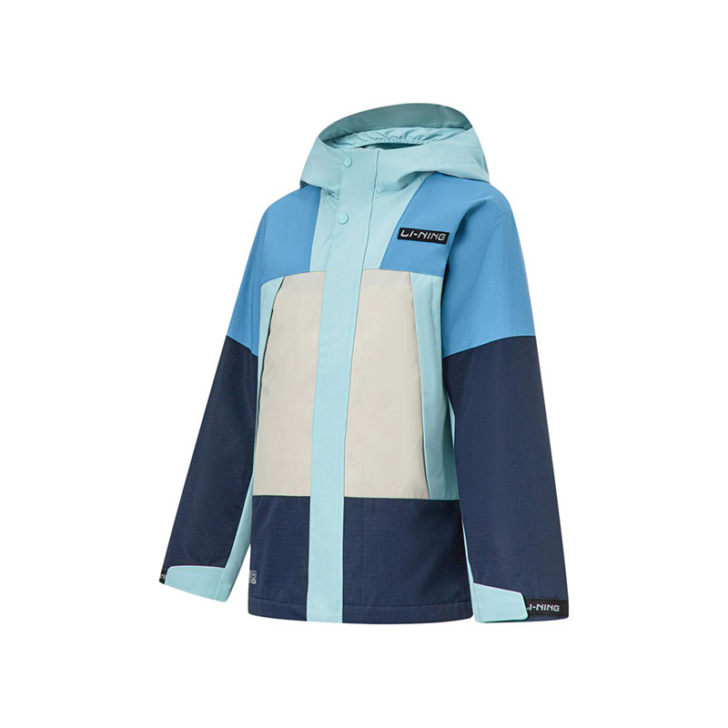 李宁正品户外系列儿童加绒保暖防风三合一运动外套YWBT011-1