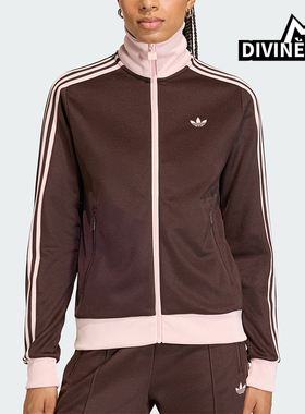 Adidas/阿迪达斯正品三叶草女士休闲拼接经典运动日常外套KD3742