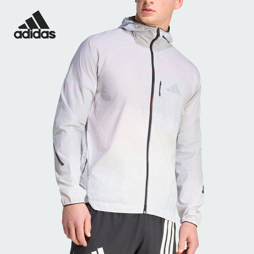 Adidas/阿迪达斯正品2026男士户外防风修身运动外套JY4092