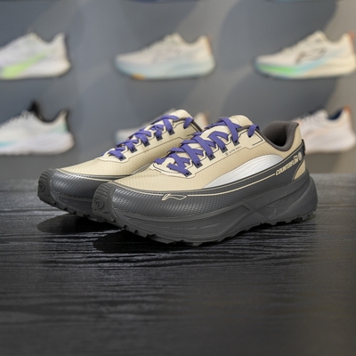 李宁正品CF溯行景男女同款防滑耐磨透气回弹低帮徒步鞋AHTV041-4