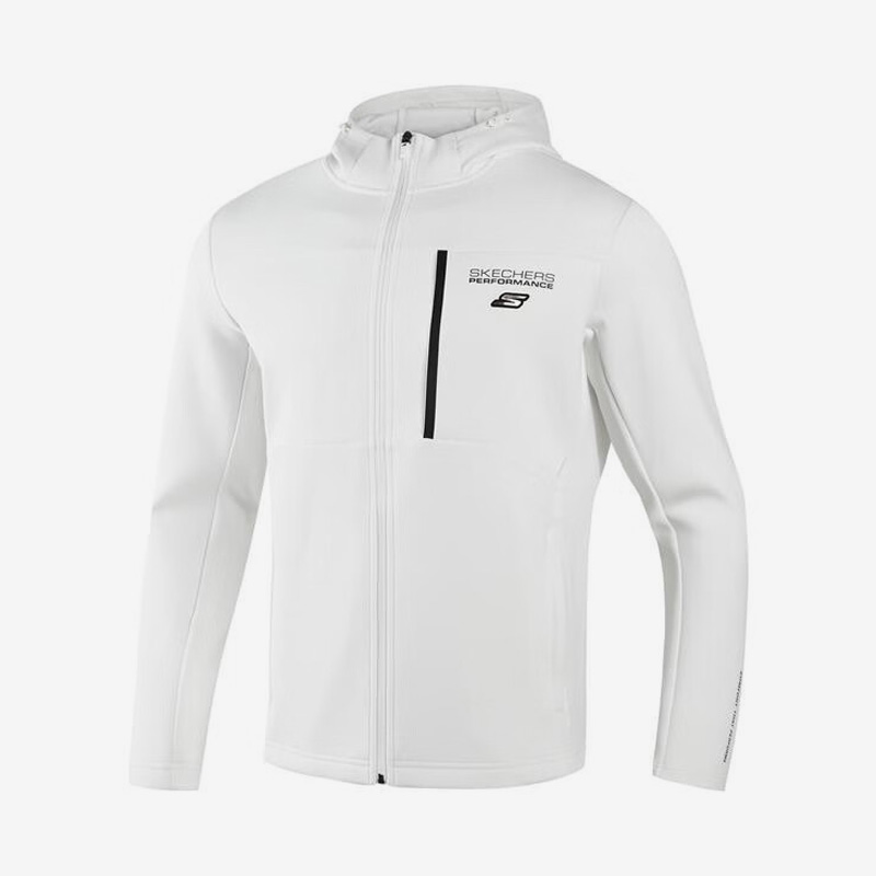 Skechers/斯凯奇正品当季新款男子时尚运动连帽针织外套