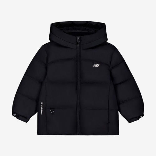 New Balance新百伦正品儿童款连帽保暖御寒羽绒服7PF4E193-BK