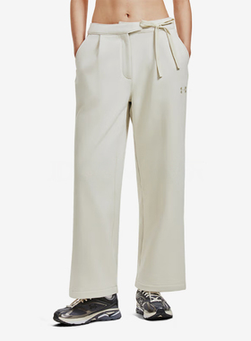 UA/安德玛正品新款女士抓绒简约宽松直筒运动户外长裤1388059-273