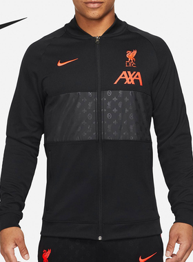 Nike/耐克正品运动男士简约针织拉链足球夹克外套DA2774-011