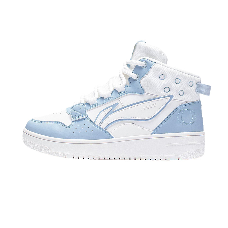 李宁正品新款山原女子反光减震回弹中帮经典运动休闲鞋AGCS242