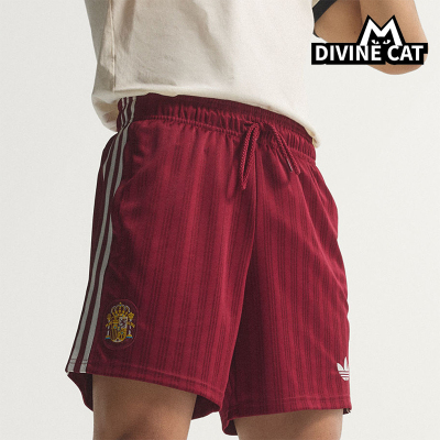 Adidas/阿迪达斯正品SPAIN SHORTS男士复古系带足球短裤JZ2257