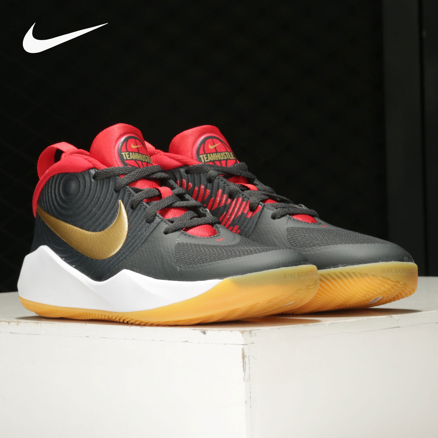 Nike/耐克正品秋季新款运动鞋耐磨篮球鞋实战战靴大童鞋 AQ4224