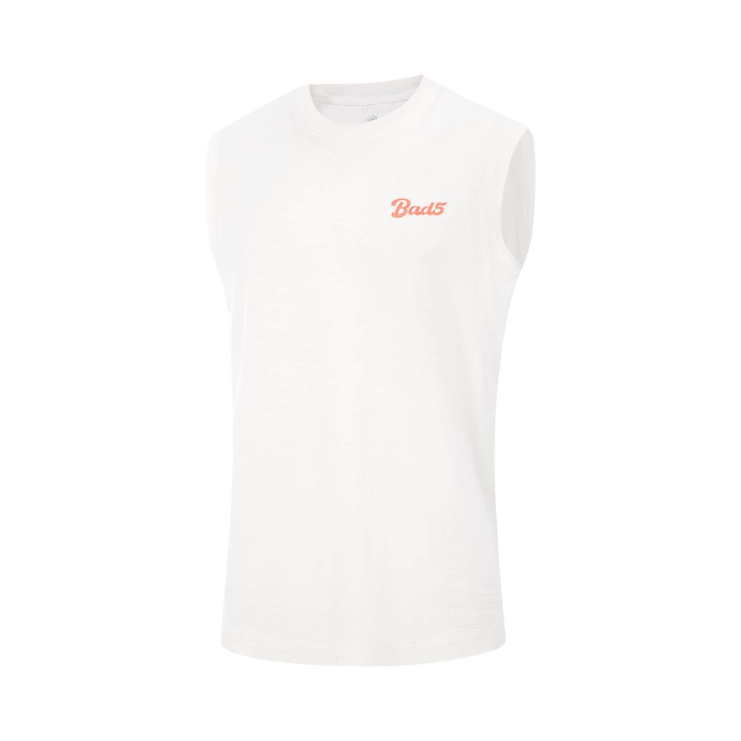 李宁正品反伍BADFIVE男子户外休闲透气宽松圆领背心T恤AVSV149