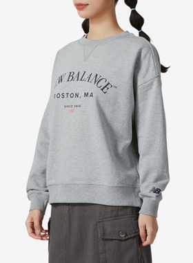New Balance/NB正品运动女子舒适百搭休闲卫衣套头衫AWT51371-AG
