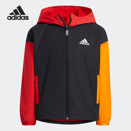 Adidas/阿迪达斯正品当季新款小童时尚运动连帽外套HC2736