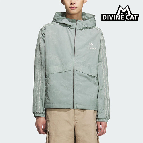 Adidas/阿迪达斯正品三叶草男女休闲连帽耐穿经典日常外套KC1434