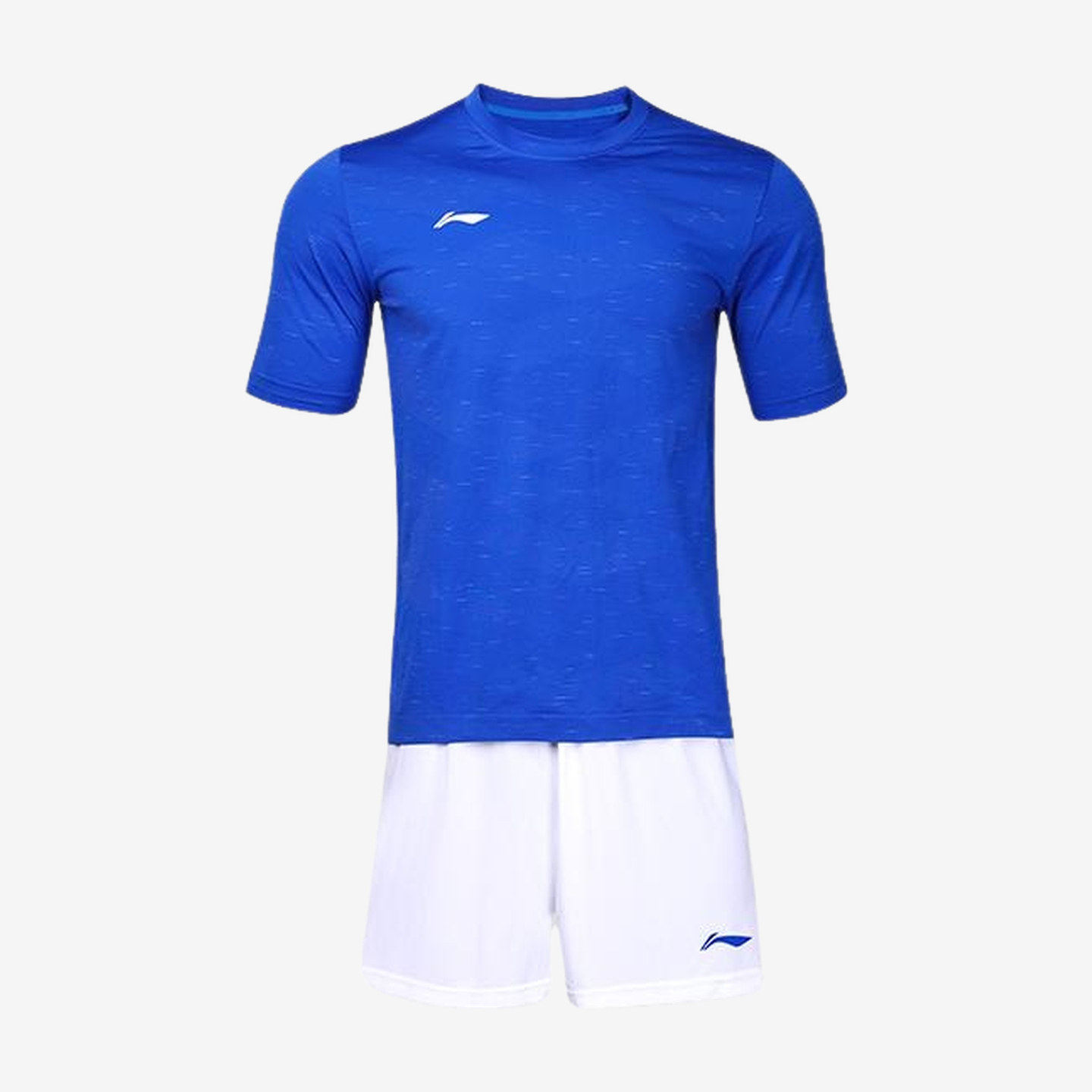 李宁正品短袖短裤套装训练服修身型运动轻便舒适足球YATT083-2