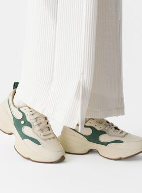 李宁正品1990云裳女子运动时尚厚底回弹耐磨低帮休闲鞋ALFV018