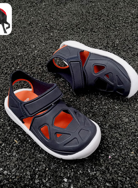 Adidas/阿迪达斯正品 男女小童包头护脚轻便沙滩游泳凉鞋 G54065