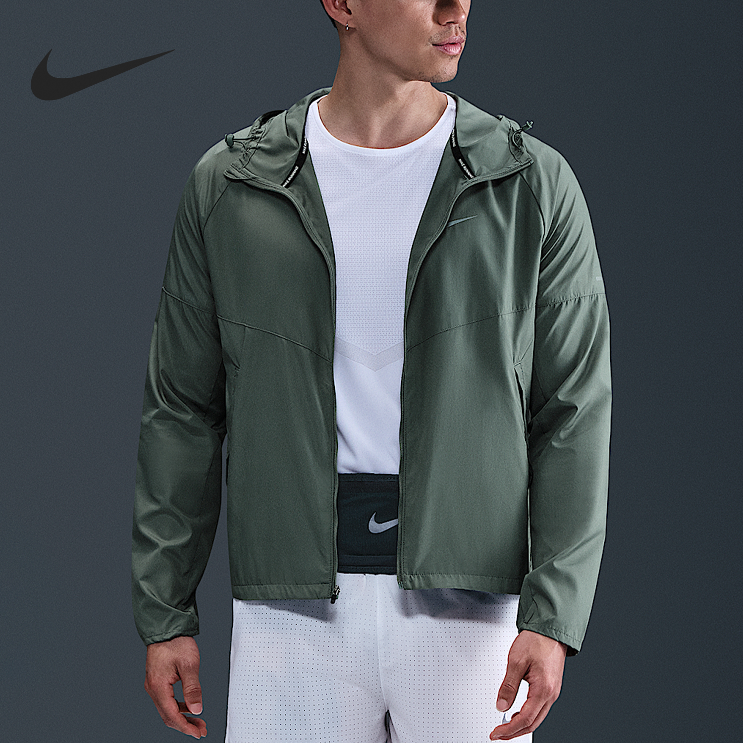 Nike/耐克正品Repel Miler男士跑步梭织连帽外套DD4747-364