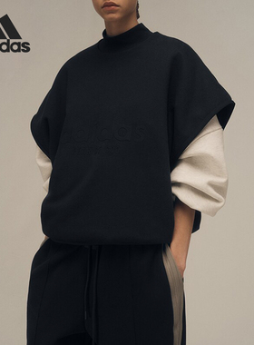 Adidas/阿迪达斯正品秋季新款女士运动宽松无袖卫衣IS5303