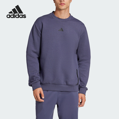 Adidas/阿迪达斯正品D4T CREW SWEATS男士宽松休闲卫衣JJ4645