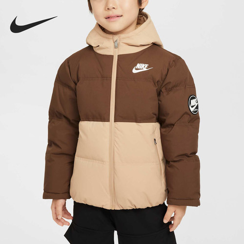 Nike/耐克正品秋冬新款小童拼接保暖复古羽绒服HV7184-247