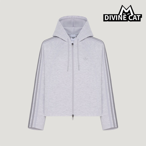 Adidas/阿迪达斯正品三叶草女士连帽运动休闲长袖卫衣LD8334