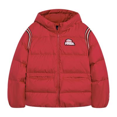 Lining/李宁正品女小大童运动生活系列宽松保暖鸭绒羽绒服YYMT002