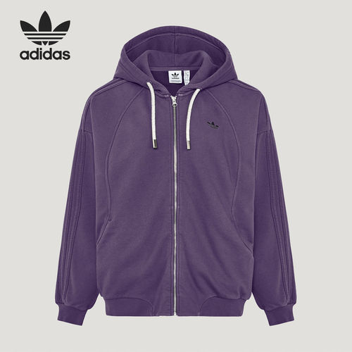 Adidas/阿迪达斯正品三叶草女士连帽经典时尚夹克外套KT6378