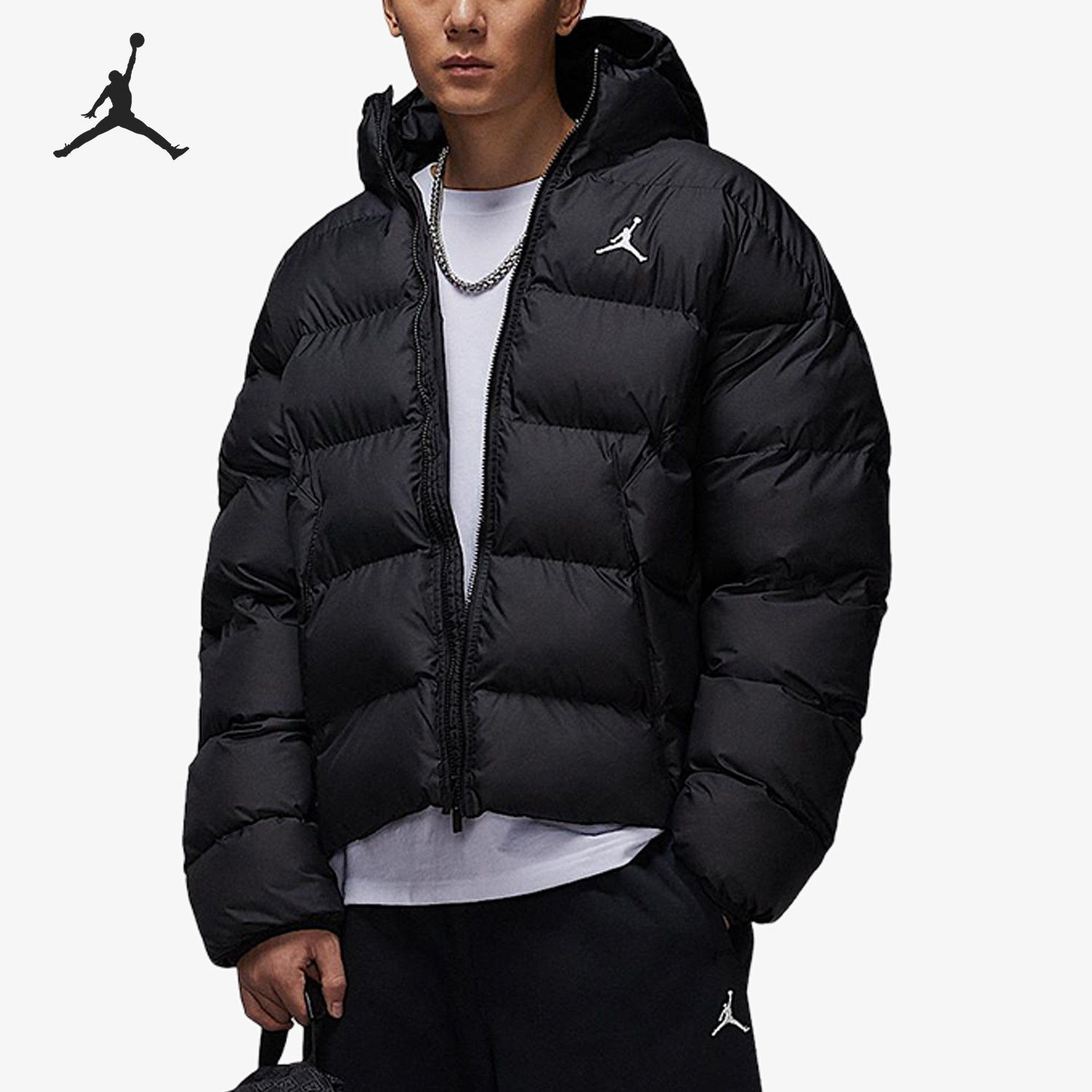 Nike/耐克正品JORDAN男士保暖连帽宽松运动棉服HV0533-010,运动服/休闲服装,运动棉衣,淘宝优惠券,粉丝福利购,淘宝优惠卷