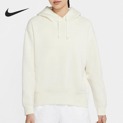 Nike/耐克正品女子加绒连帽休闲运动套头衫卫衣 CZ2591-113