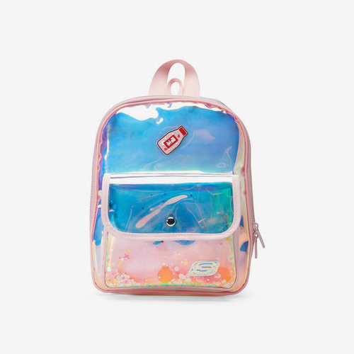 Skechers/斯凯奇正品BACKPACK儿童运动幻彩镭射设计双肩背包
