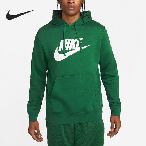 Nike/耐克正品男款logo印花图案连帽套头长袖卫衣BV2974-341