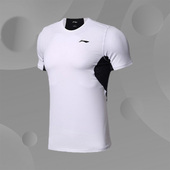 新款 T恤男士 训练圆领修身 上衣男装 运动服ATSN037 李宁正品 夏季 短袖