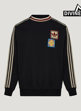 Adidas/阿迪达斯正品三叶草男女透气圆领新年款运动卫衣KU1422