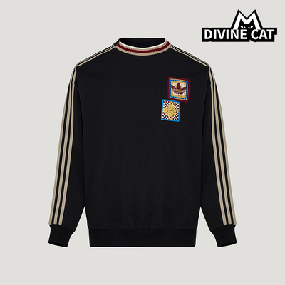 Adidas/阿迪达斯正品三叶草男女透气圆领新年款运动卫衣KU1422