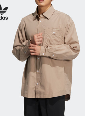 Adidas/阿迪达斯正品三叶草SPEED SHIRT LS男长袖衬衫HU1231