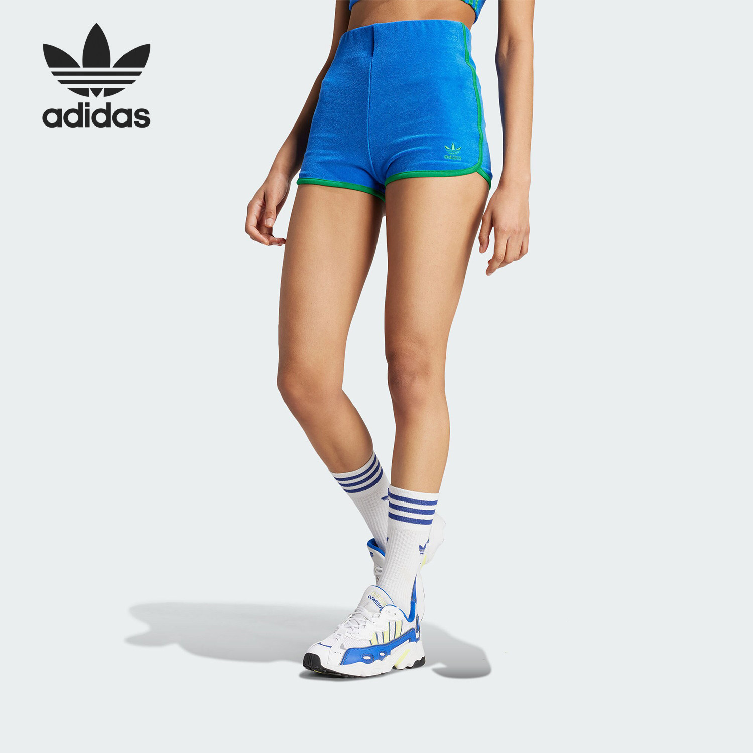 Adidas/阿迪达斯正品三叶草女士修身经典弹力运动短裤JG8059,运动服/休闲服装,运动中长裤／短裤,淘宝优惠券,粉丝福利购,淘宝优惠卷